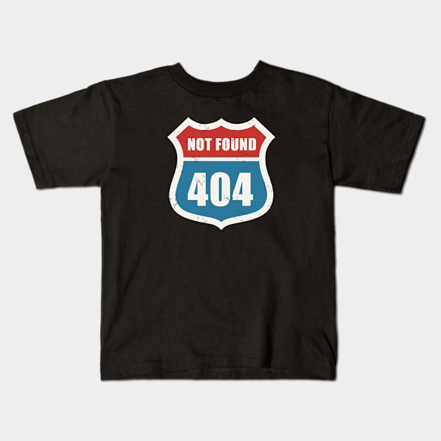 Route 404 Kids T-Shirt by Melonseta
